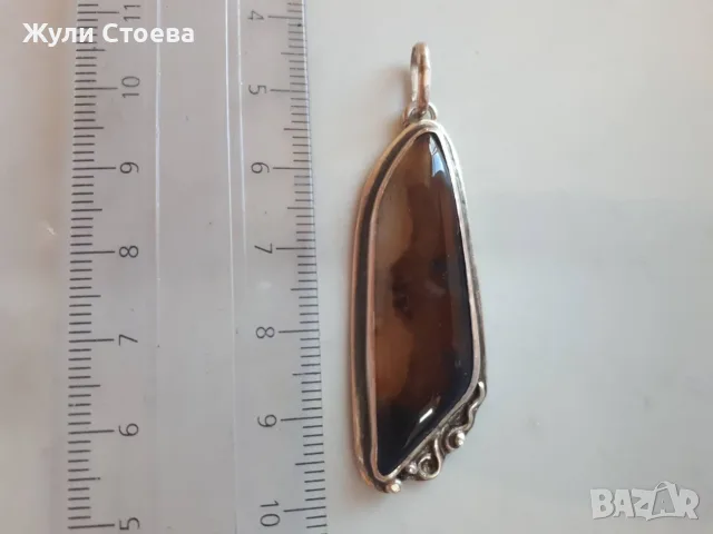 Сребърни бижута, снимка 4 - Колиета, медальони, синджири - 56116364