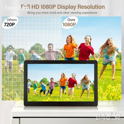Чисто нов преносим телевизор Desobry 14.1" Full HD с батерия (DVB-T2, HDMI, USB)   , снимка 2 - Телевизори - 56200840