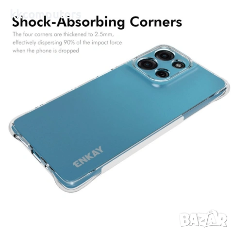 Motorola Moto G75 5G Удароустойчив ENKAY Силиконов Калъф и Протектор, снимка 2 - Калъфи, кейсове - 53162053