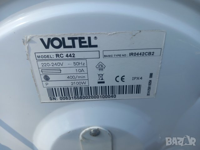 Продавам преден панел с платка за пералня VOLTEL RC 442, снимка 3 - Перални - 42125261