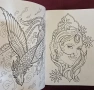 Сборник - модели за татуировки / Tattoo Designs. Creative Coloring for Grown-Ups, снимка 2