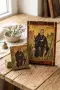 Дървена икона Свети Перегрин (Заккрилник и лечител) – Ръчна изработка, снимка 1