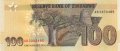 ❤️ ⭐ Зимбабве 2020 100 долара UNC нова ⭐ ❤️, снимка 3
