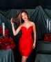 Къса Червена Дамска Рокля , снимка 5