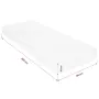 vidaXL Матрак, 80x200 см, 7 зони, PU пяна, 16 см, H2, H3, снимка 9