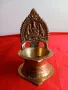 Малка Бронзова Будистка Маслена Лампа, Буда , Индуизъм, снимка 1