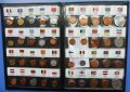 Албум с монети от 60 РАЗЛИЧНИ държави от цял свят, един оригинален и полезен  подарък