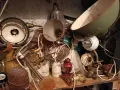 Голяма колекция от стари осветителни тела и старо индустриално осветление.Направа на СТИЙМ ПЪНК ., снимка 12