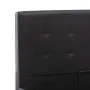 vidaXL Легло с повдигащ механизъм, черно, изкуствена кожа, 160x200 cм, снимка 8