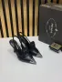 Prada Елегантни Дамски Обувки На Ток И С Метално Връхче И Каишка На Петата Код SEM-536, снимка 7