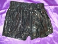 Черни къси панталонки/пола/ с пайети , снимка 4