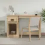 vidaXL Бюро с чекмедже, сонома дъб, 115x50x75 см, инженерно дърво, снимка 3
