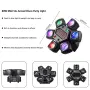 80W RGBW LED Beam Moving Head – 6-раменен въртящ сценичен ефект с DMX512 и дистанционно, снимка 9