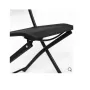 Сгъваем градински стол Mercado Trade, Метал, Черен, снимка 3