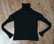 Черна поло блуза S/M-8лв.ПРОМОЦИЯ, снимка 1 - Блузи с дълъг ръкав и пуловери - 39467573