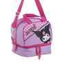 Термо чанта за обяд Kuromi, 2 места, Розов - Лилав, 20x14x18 см., снимка 3