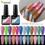 НОВО ! УВ/ЛЕД светещ / блестящ гел лак Venalisa - 7.5ml, снимка 2