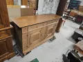 Масивен дъбов контрабюфет с дърворезба, снимка 5