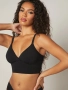 Спортен сутиен спортни панталонки с джоб черни, снимка 1
