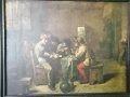 Стара Барокова Картина Adriaen Brouwer 1635 г., снимка 2