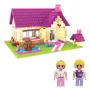 Комплект пластмасови части Конструктор Приказна къща и 2 фигурки (461 части) S_1242356, снимка 2
