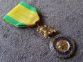 Френски сребърен с позлата военен орден медал 1870 , снимка 1 - Антикварни и старинни предмети - 41344277
