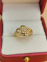 Красиви дамски пръстени медицинска стомана с18 каратово златно покритие , снимка 4
