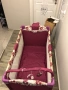 Продавам преносимо сгъваемо детско легло Бертони, модел Travel Kid roсker, цвят Violet Flower, снимка 1