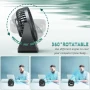 SHAVINGFUN Настолен , мини , USB вентилатор,  5 нива на скорост, въртящ се на 360 градуса, снимка 6