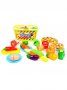 Детски комплект кошница с пица, плодове и зеленчуци за рязане, снимка 1 - Играчки за стая - 39638166