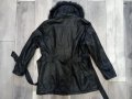 Кожено яке с пух размер ХЛ , снимка 3