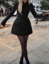 Дамска черна рокля, снимка 3