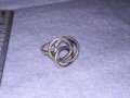 СТАР АЖУРЕН ДИЗАЙНЕРСКИ СРЕБЪРЕН ВИНТИДЖ ПРЪСТЕН ВИСОКА ПРОБА СРЕБРО 35244, снимка 5