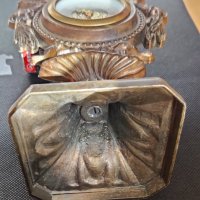 Настолен механичен немски будилник RECORD от бронз, снимка 4 - Антикварни и старинни предмети - 35936373