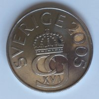 5 крони Швеция 2005г, снимка 2 - Нумизматика и бонистика - 39207658