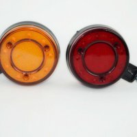 1 бр. ЛЕД LED габарити за огледало ОБЕЦИ червено-оранжево 24V, снимка 2 - Аксесоари и консумативи - 35853930