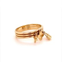 Златен дамски пръстен Louis Vuitton 3,61гр. размер:56 14кр. проба:585 модел:16933-6, снимка 3 - Пръстени - 41461272