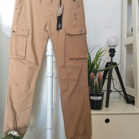 Карго панталон RG 512, в цвят беж, снимка 1 - Детски панталони и дънки - 39533216