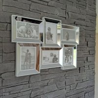 Огледална рамка за снимки за колаж в бяло и черно 6 бр. Снимки , снимка 5 - Декорация за дома - 40173024