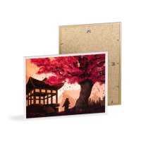 Картина "Самурай" - Печат върху висококачествена хартия, р-р: 30х40 - Безплатна доставка, снимка 2 - Картини - 41897054