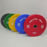 Едноцветни гумирани дискове с широк ръб (Color Rubber Bumper Plates with Wide rim) , снимка 8 - Фитнес уреди - 41038308