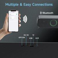 Преносим Bluetooth високоговорител Newage HA05 (черен), снимка 5 - Bluetooth тонколони - 41627257