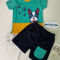 Комплект от блузка и къси панталонки, снимка 2 - Детски комплекти - 41291282