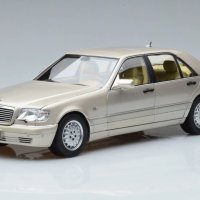 Mercedes-Benz S600 W140 1997 - мащаб 1:18 на NOREV моделът е нов в кутия, снимка 1 - Колекции - 40833186