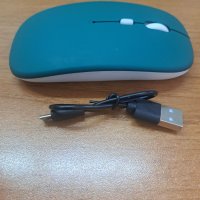 Bluetooth безжична мишка с USB акумулаторна батерия, снимка 4 - Клавиатури и мишки - 41288266