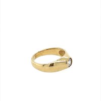 Златен дамски пръстен 2,70гр. размер:45 14кр. проба:585 модел:22133-6, снимка 3 - Пръстени - 44395108