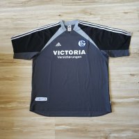 Оригинална мъжка тениска Adidas Climalite x F.C. Schalke 04 / Season 01-03 (Away), снимка 1 - Тениски - 41367841