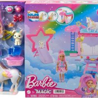 Комплект за игра Barbie Chelsea Doll and Pegasus, барби с пегасус, снимка 5 - Кукли - 41947311
