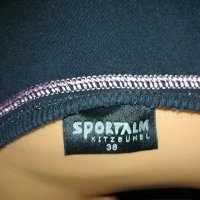 Sportalm- M- Черна блуза с  панделка с розови камъчета , снимка 5 - Блузи с дълъг ръкав и пуловери - 44348309