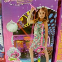Детски караоке микрофон със стойка и светлини, снимка 1 - Музикални играчки - 35900555
